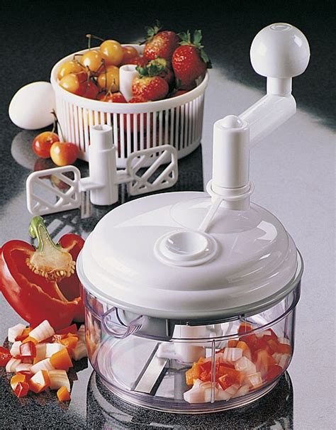 Quick Chop, Mini Food Chopper Manual Processor - Free Shipping On Orders Over $45 - Overstock ...