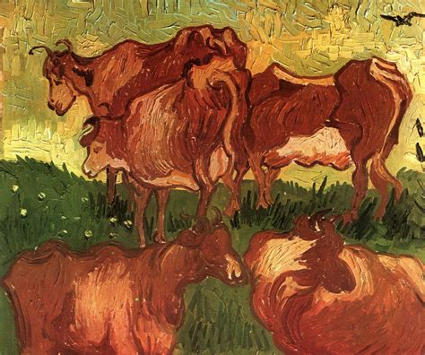 Cows, 1890 - Vincent van Gogh - WikiArt.org