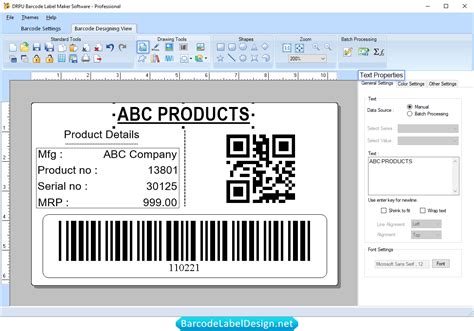 Free barcode label design software customized labeling printing utility ...