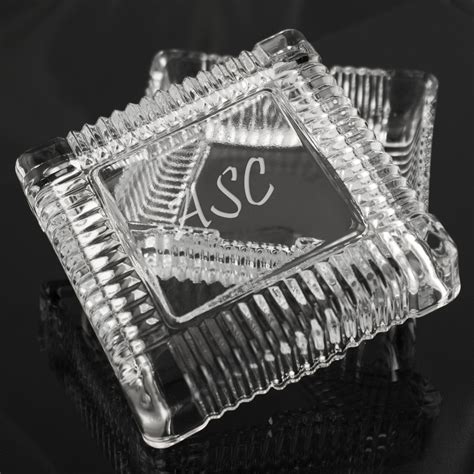 Small Square Crystal Trinket Box