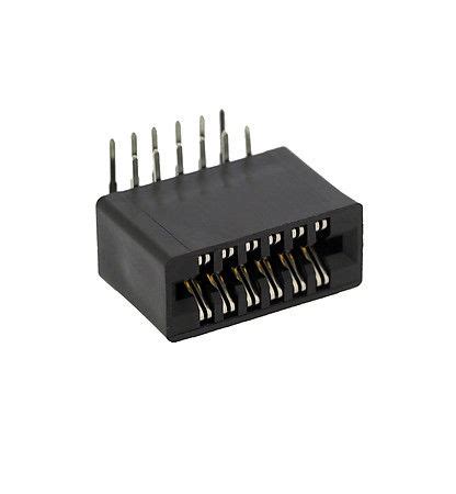 2.54mm Pitch Female Card Edge Connector Right Angle 64P Current ...