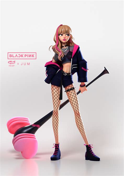 ArtStation - LISA Black Pink Fan art