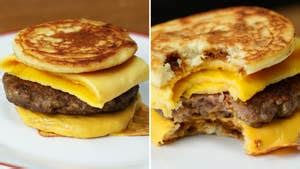 Pancake Breakfast Sandwich Recipe by Tasty