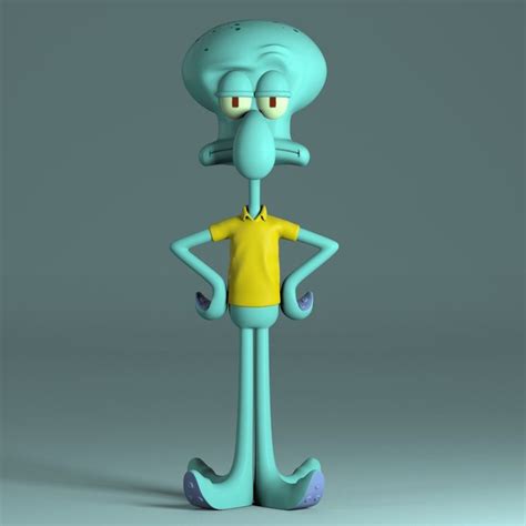 character squidward 3D model | Squidward, Spongebob wallpaper, Cartoon pics