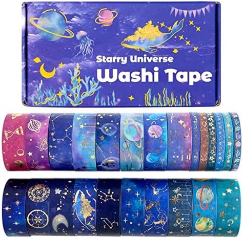 Yubbaex Washi Tape, Decorative Tape Scrapbook Supplies for DIY, Decorative Craft, Gift Wrapping ...