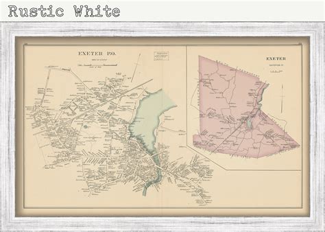 EXETER, New Hampshire 1892 Map