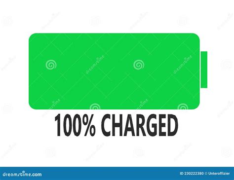 The Battery Fully Charged Symbol Icon Used in Mobile Smartphones ...