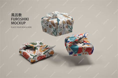 Premium PSD | Traditional furoshiki wrapping cloth