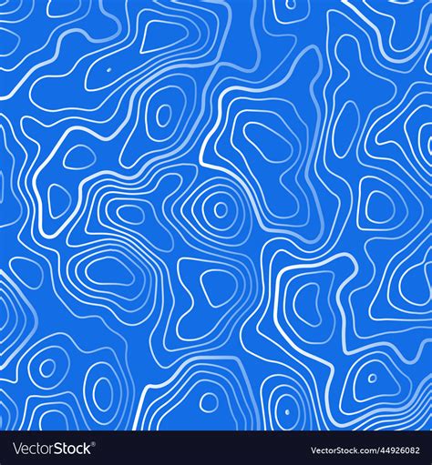 Blue background with white topographic Royalty Free Vector