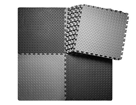 innhom 12 Tiles, 46 SQ. FT Gym Mat Exercise Mat Puzzle Foam Mats Gym Flooring Mat Interlocking ...