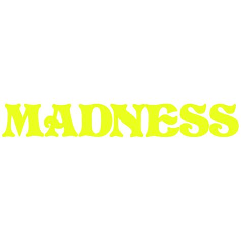 Madness Skateboards Logo Yellow Skate Sticker - Warehouse Skateboards