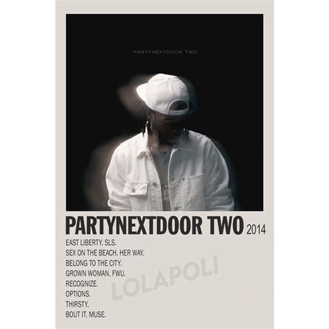 Poster Cover Album PARTYNEXTDOOR TWO - PARTYNEXTDOOR | Shopee Philippines