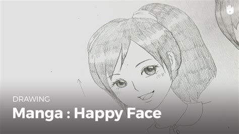 Learn to draw manga easily: How to draw a happy face - YouTube