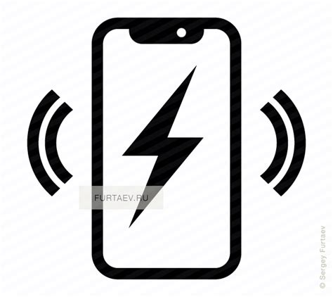 IPhone X wireless charging vector icon