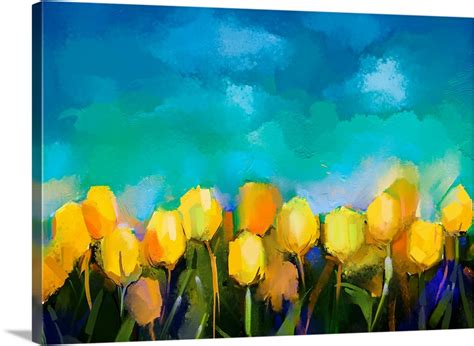 Tulip oil painting Wall Art, Canvas Prints, Framed Prints, Wall Peels ...