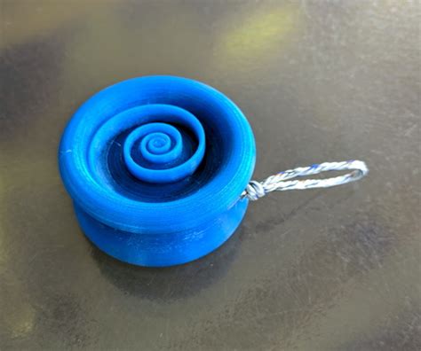 3D Printed Yoyo with spiral by metall | Pinshape