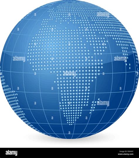 World globe formed by stars. Vector illustration Stock Vector Image ...