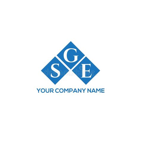 SGE Letter Logo Design on WHITE Background. SGE Creative Initials Letter Logo Concept Stock ...