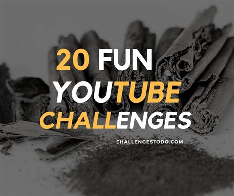 20 Fun YouTube Challenges To Do With Your Friends – Challenges To Do | Fun youtube challenges ...