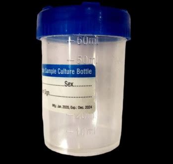 Transparent Round 60 Ml Non Sterile Urine Container, Feature : Disposable, Durable, Eco Friendly ...