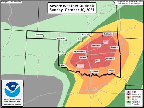 Tornado, severe weather outbreak possible in Oklahoma on Sunday - The ...