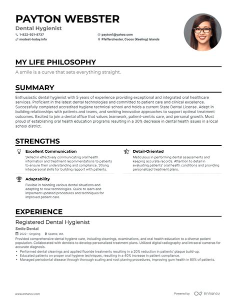 Dental Hygienist Resume Example Template Rg Dental Hy - vrogue.co