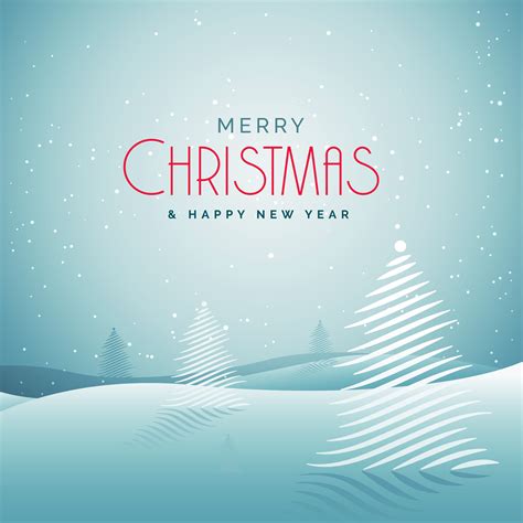 elegant christmas greeting card with snow and creative tree - Download Free Vector Art, Stock ...