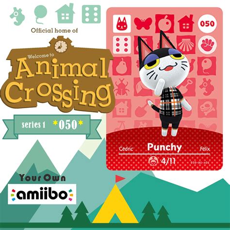 050 Punchy Amiibo Animal Crossing 50 Punchy Switch Rv Welcome Amiibo ...