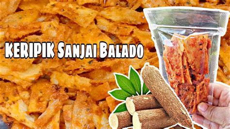 RESEP KERIPIK SANJAI BALADO. PEDAS, MANIS, GURIH. ENAK BANGET, IDE JUALAN - YouTube