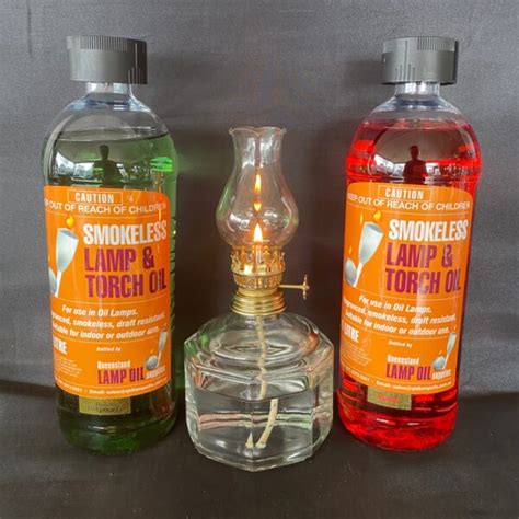 Oil Lamp Package 2NB – Oil Lamp #2N plus 2 x 1 Litre Smokeless Indoor Coloured & Fragranced Lamp ...