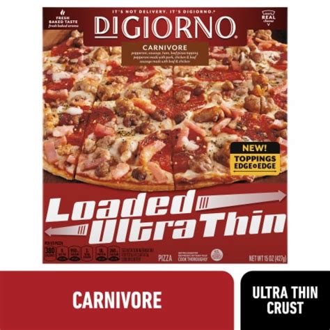 DiGiorno® Loaded Carnivore Ultra Thin Crust Frozen Pizza, 15.0 oz - Fry ...