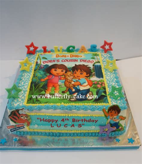 Butterfly Cake: Dora and Diego