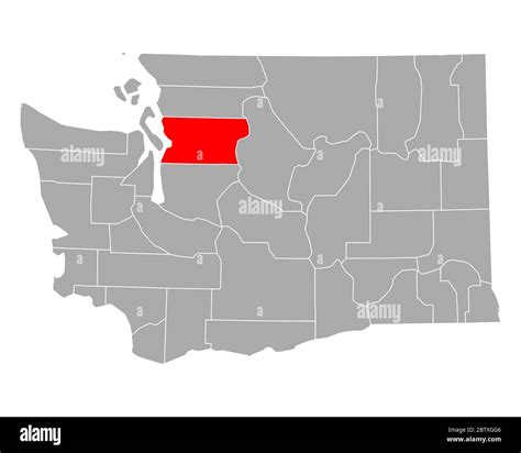 Map of Snohomish in Washington Stock Photo - Alamy