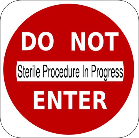 Stop Sterile Procedure Clip Art at Clker.com - vector clip art online, royalty free & public domain