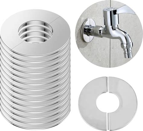 10PCS Escutcheon Plate，Stainless Steel Round Wall Split Flange, Wall ...