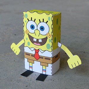 SpongeBob SquarePants Free Paper Toy - Papermodeler