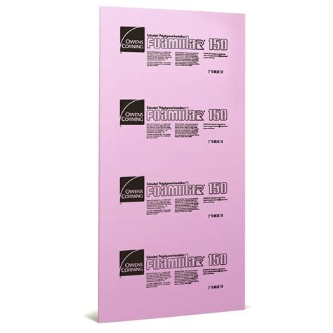 Owens Corning Extruded Polystyrene Foam Board Insulation (Common: 2-in ...