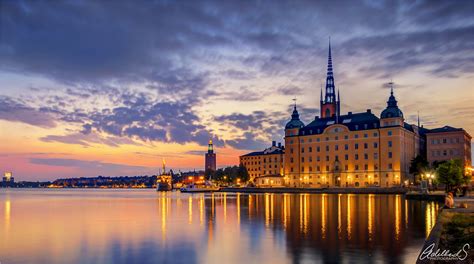 Pink Sunset, Stockholm, Sweden | City courthouse and City Ha… | Flickr