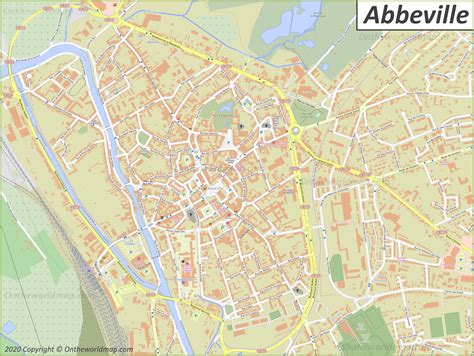 Detailed Map of Abbeville