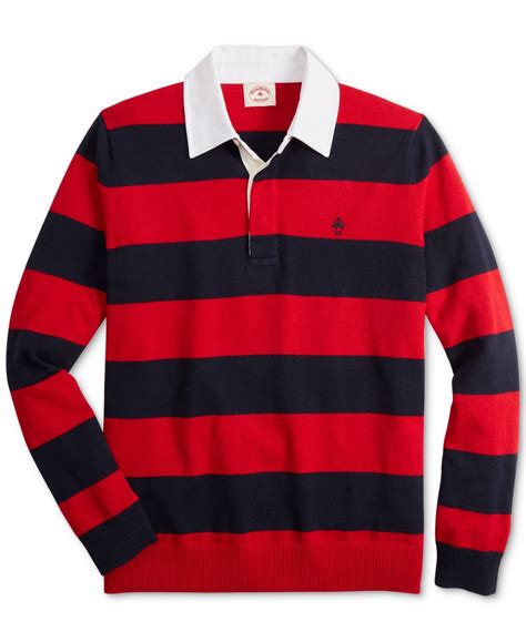 Brooks Brothers Men's Rugby Polo Shirt - Macy's | Mens rugby shirts, Mens outfits, Rugby shirt