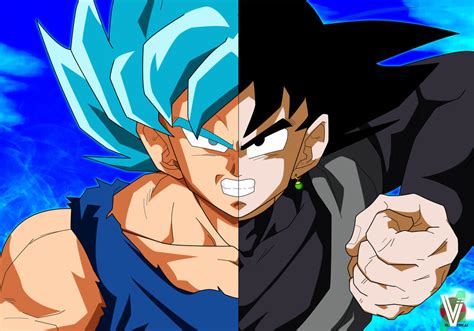 Goku VS Black by ElvtrKai on DeviantArt