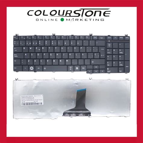 Teclado SP Spanish Layout Notebook Keyboard For Toshiba Satellite C650 ...