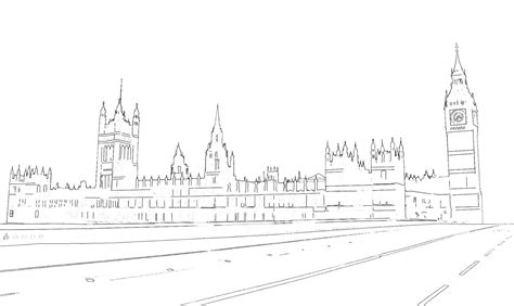 Parliament Sketch at PaintingValley.com | Explore collection of ...