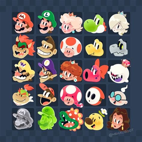 A small Mario kart roster idea, illustrated by me. I think I'll add ...