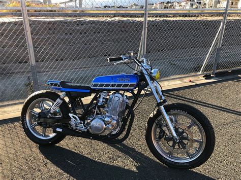 “Big Blue”: Yamaha SR400 Street Tracker by Candy Motorcycle Laboratory ...