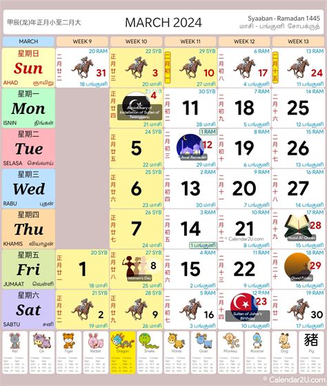 Malaysia Calendar Year 2024 (updated with School Holidays 2024/2025 ...