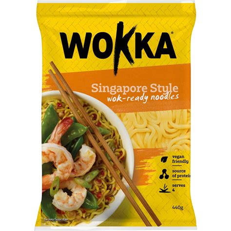 Wokka Noodles Singapore Style Shelf Fresh 440g | Woolworths