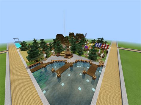 A Small City- if you have any ideas to help me improve let me know! : r/Minecraft