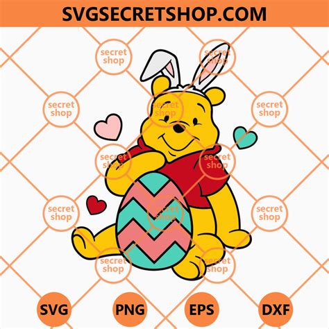 Winnie The Pooh Easter SVG, Winnie the Pooh SVG, The Pooh And Friend ...