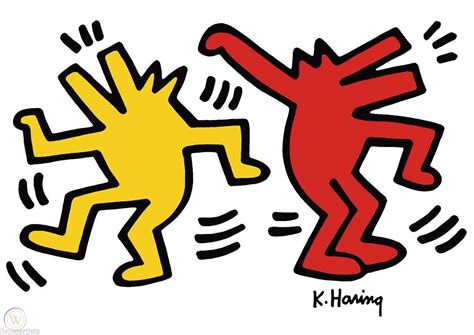 Keith Haring DANCING DOGS Pop Art Mini Giclee Print **SALE | #1781909936